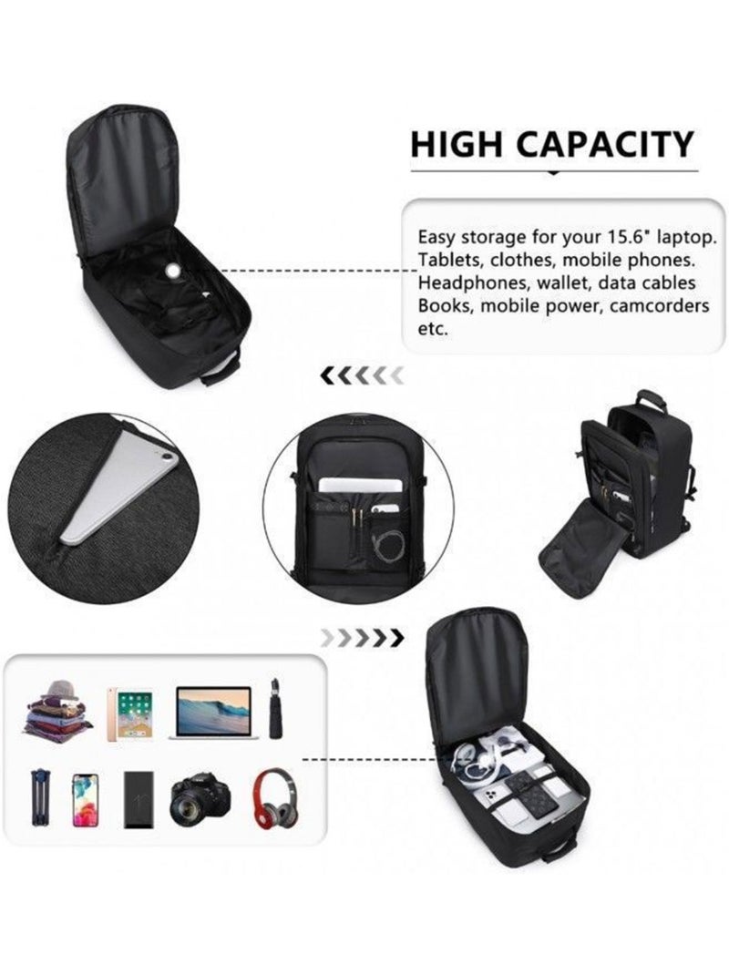 Sac à dos cabine 54x35x20 cm 38 l easyjet pour pc - kono Noir - Kiabi