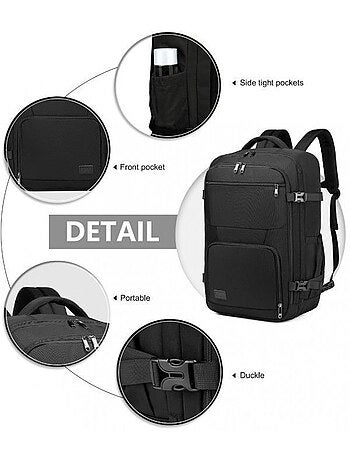 Sac à dos cabine 55x35x20 cm 38 l compartiment pc - kono