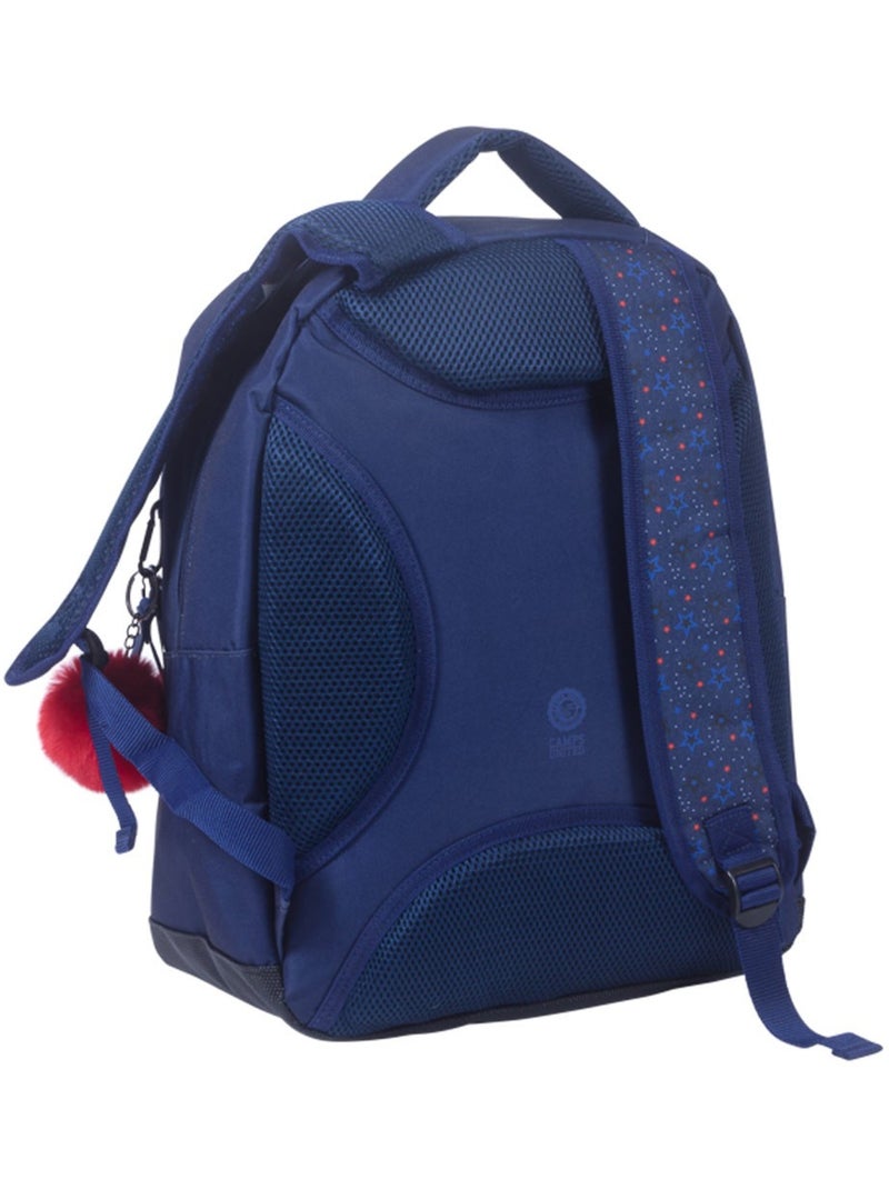 Sac à dos Camps 42 cm avec 2 compartiments zippés et poche avant Bleu marine - Kiabi