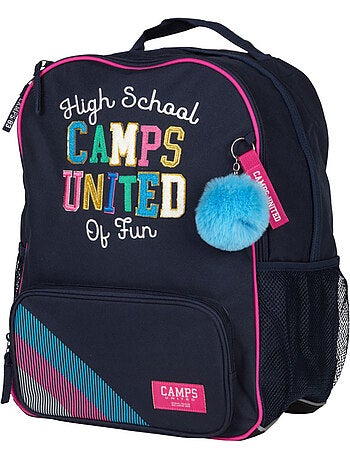 Sac à dos CAMPS Fille 42 cm – High School – 2 compartiments zippés