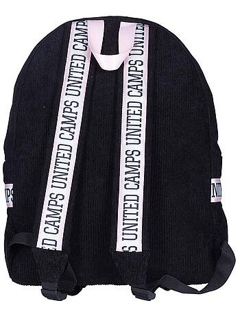 Sac à dos CAMPS noir en velours côtelé Corduroy Basic