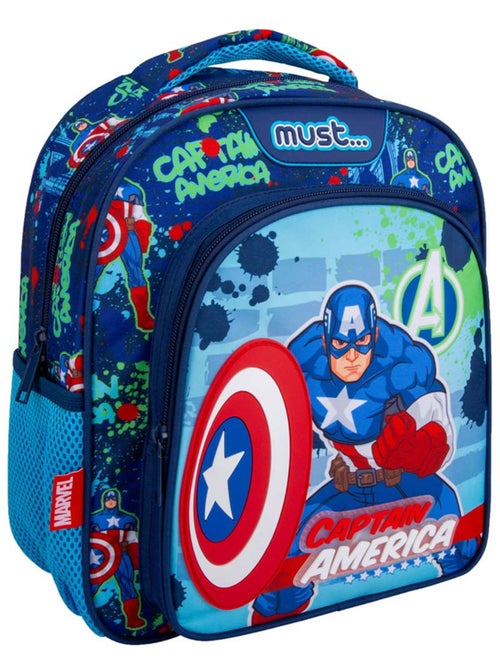 Sac à dos Captain America polyester Avengers - Kiabi Sac à dos Captain America polyester Avengers - Kiabi