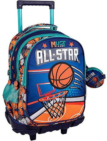 Sac à dos chariot 45 cm NBA All Star – 3 compartiments zippés