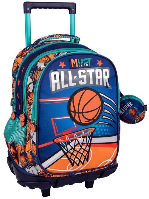 Sac à dos chariot 45 cm NBA All Star – 3 compartiments zippés - Kiabi Sac à dos chariot 45 cm NBA All Star – 3 compartiments zippés - Kiabi