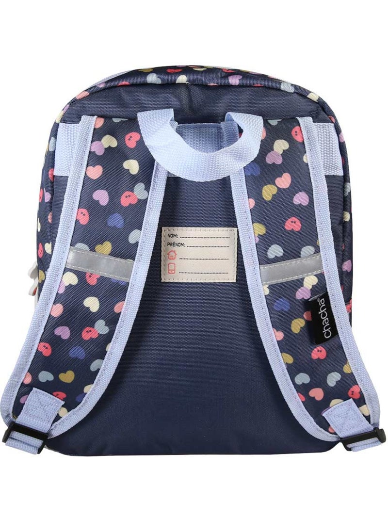 Sac à dos 'Chien et Chat' – Baby Chacha maternelle 1 compartiments – 30 cm Bleu marine - Kiabi
