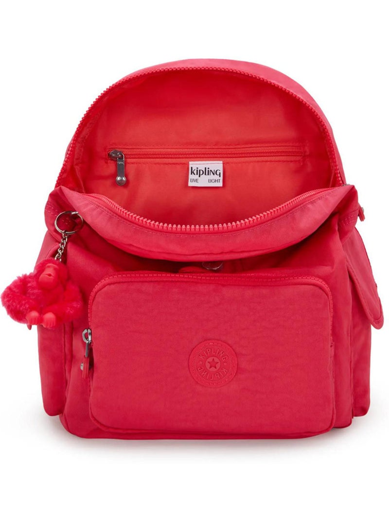 Sac à dos City Pack S imperméable 13 L Kipling avec porte-clés singe Rose - Kiabi