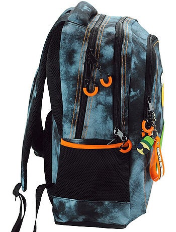 Sac à dos cmp 43 cm jeu vidéo avec 2 compartiments zippés et charms