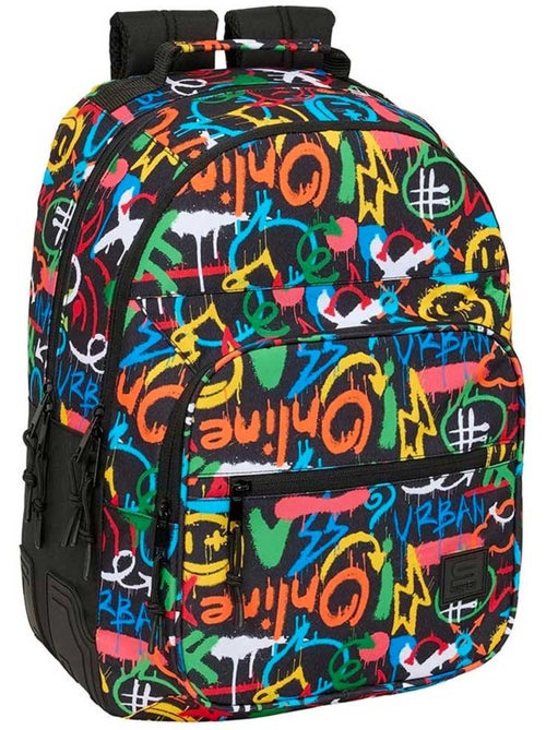 Sac à dos CMP graffiti avec 2 compartiments zippés 42x32x15 cm - Kiabi Sac à dos CMP graffiti avec 2 compartiments zippés 42x32x15 cm - Kiabi