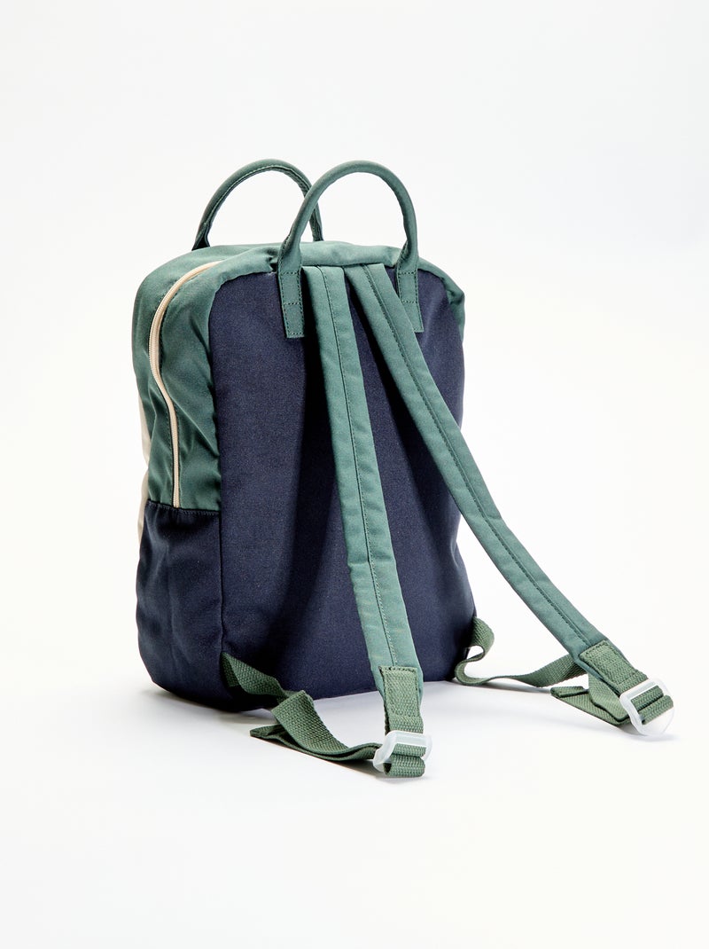 Sac à dos color block Bleu - Kiabi