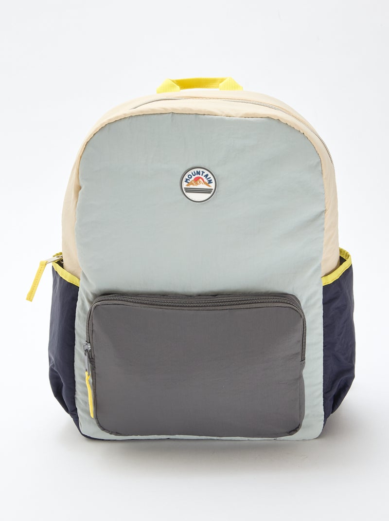Sac à dos color block Vert - Kiabi
