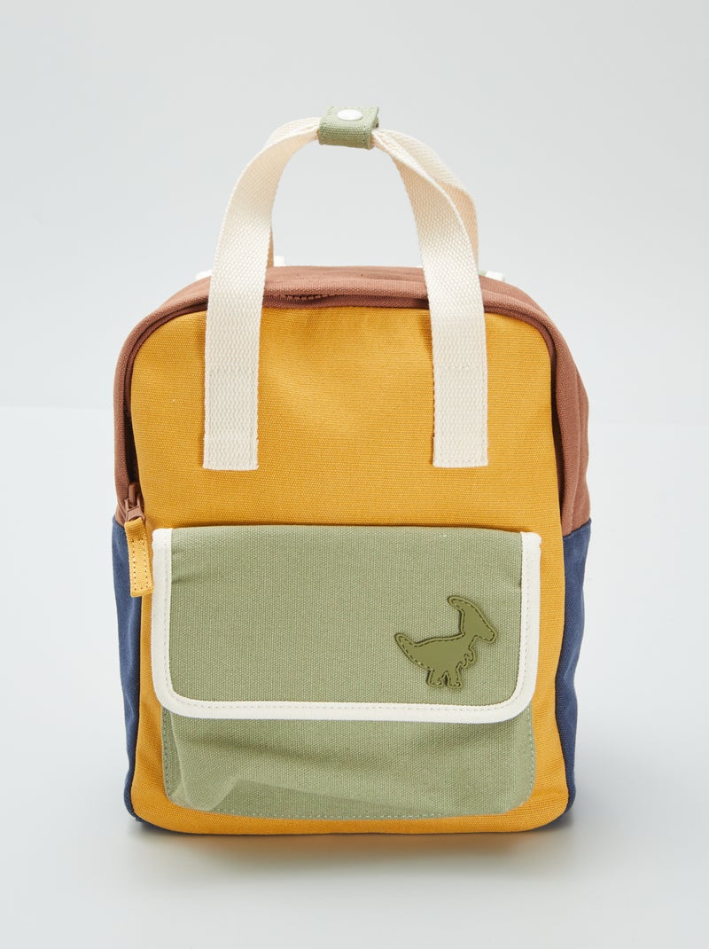 Sac à dos colorblock Kaki - Kiabi