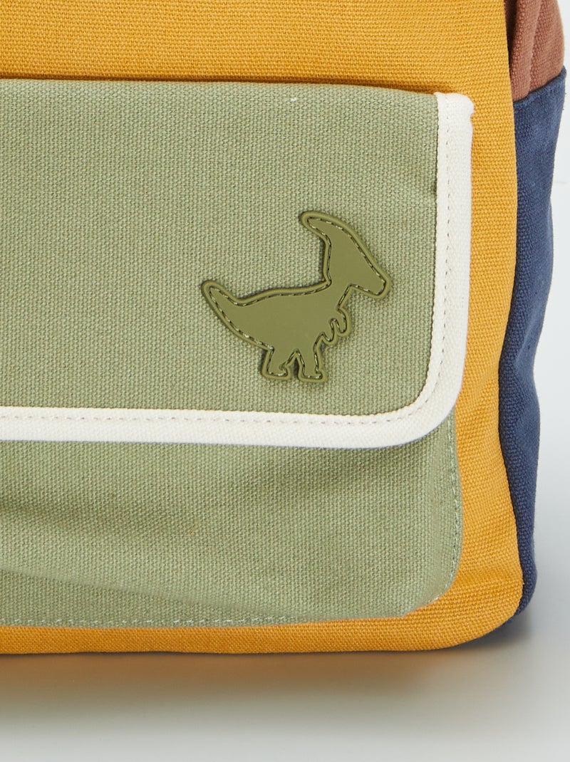 Sac à dos colorblock Kaki - Kiabi