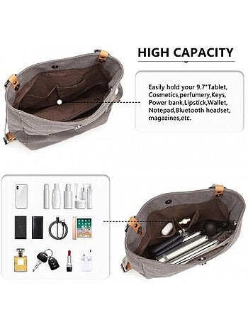 Sac à dos convertible 2 en 1 compartiment ordinateur 35x10x35 cm - kono