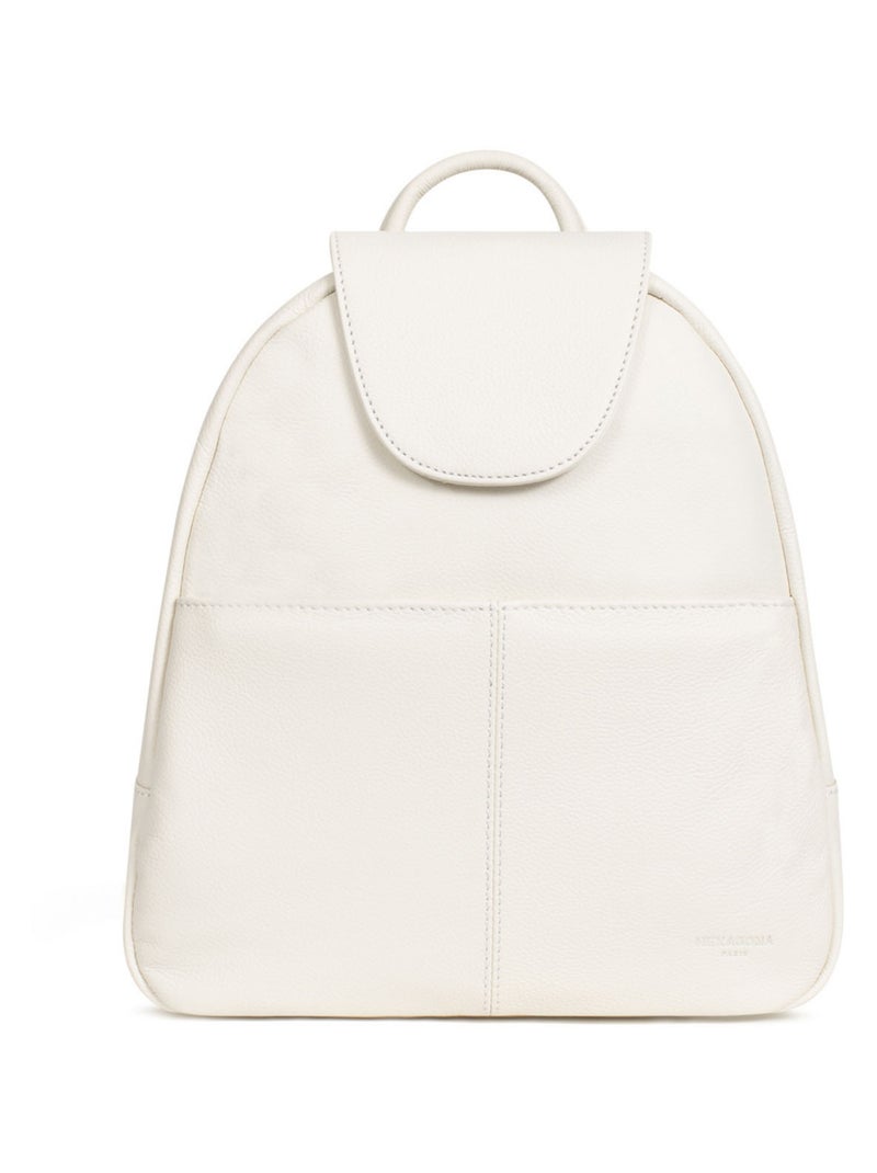 Sac à dos  Cuir CONFORT Blanc - Kiabi