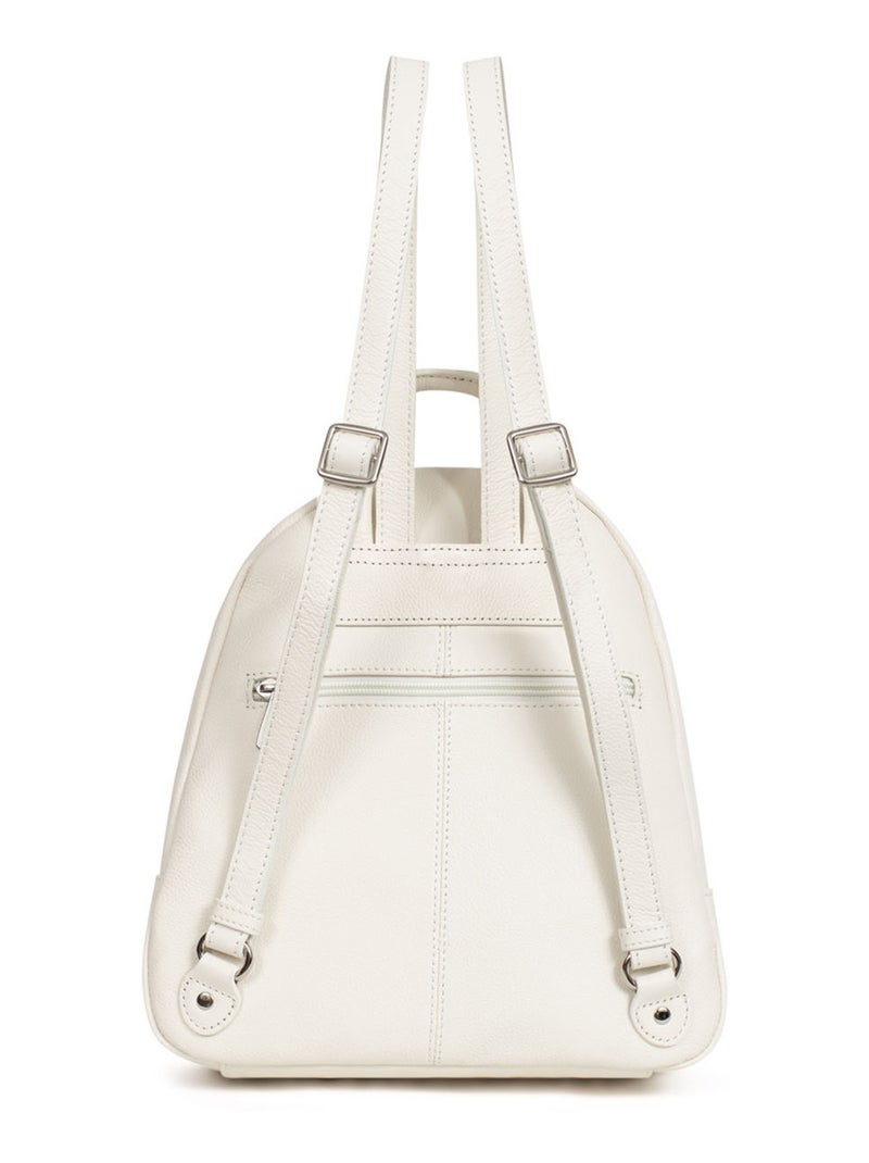 Sac à dos  Cuir CONFORT Blanc - Kiabi