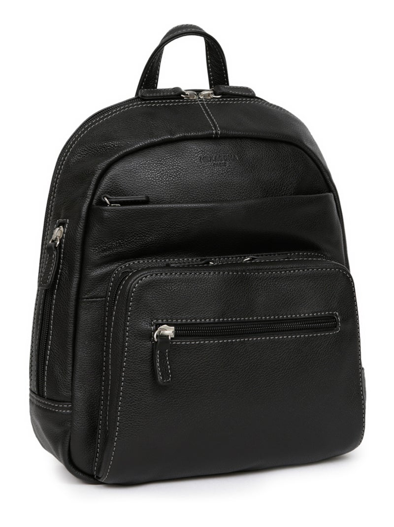Sac à dos  cuir confort hexagona Noir - Kiabi