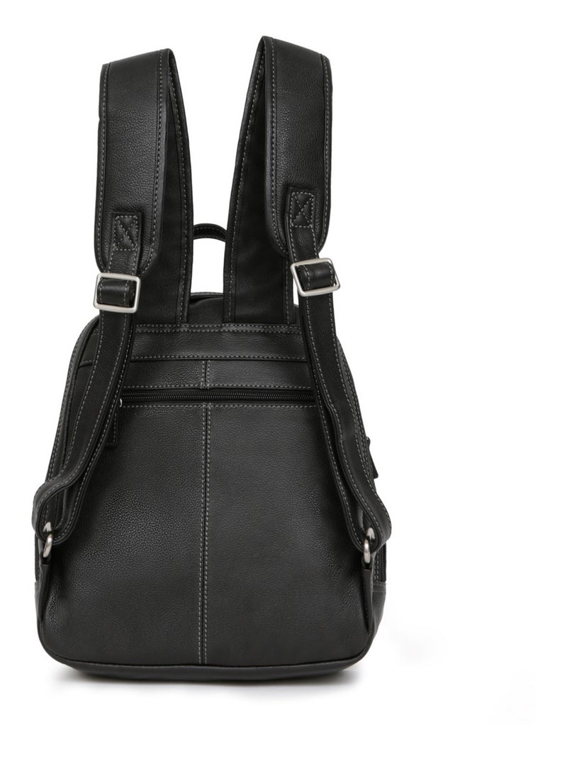 Sac à dos  cuir confort hexagona Noir - Kiabi