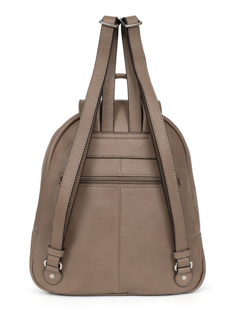 Sac à dos  Cuir CONFORT Marron glacé - Kiabi