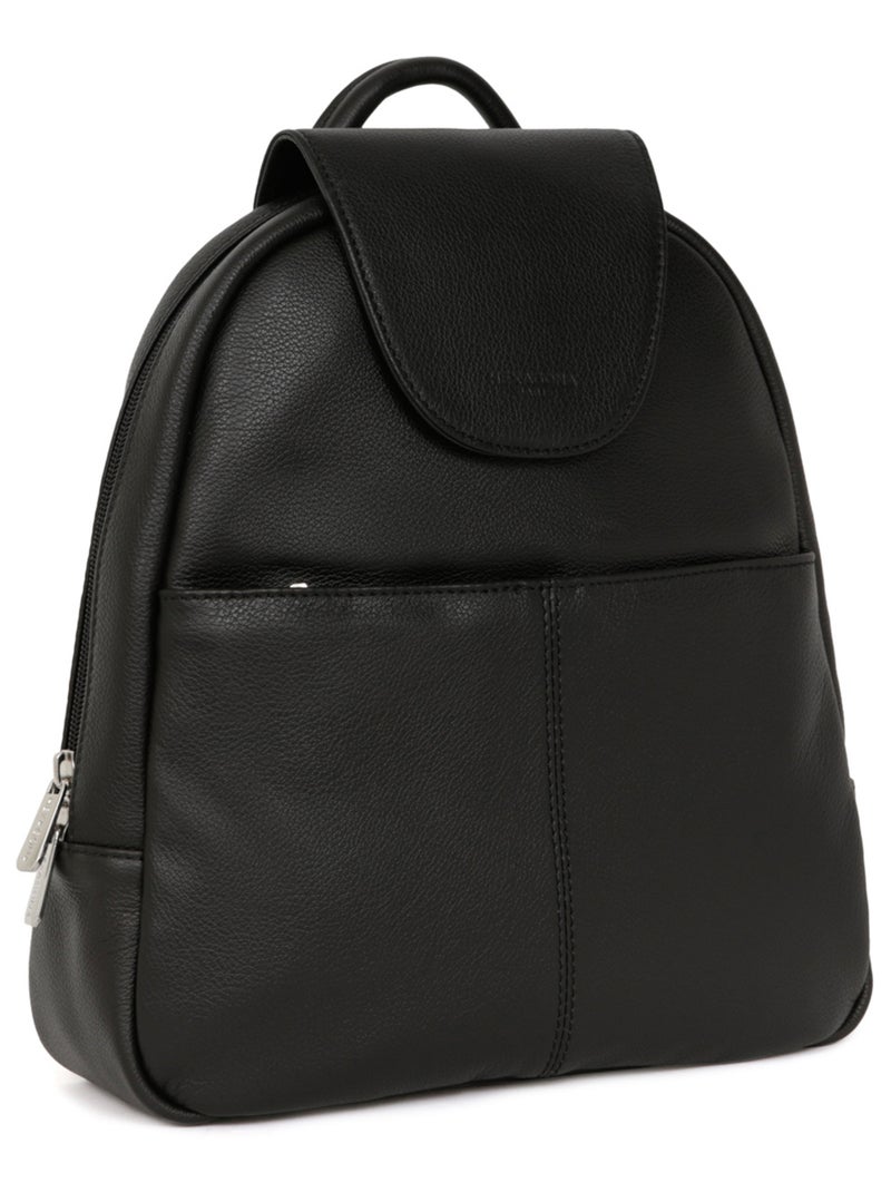 Sac à dos  Cuir CONFORT Noir - Kiabi