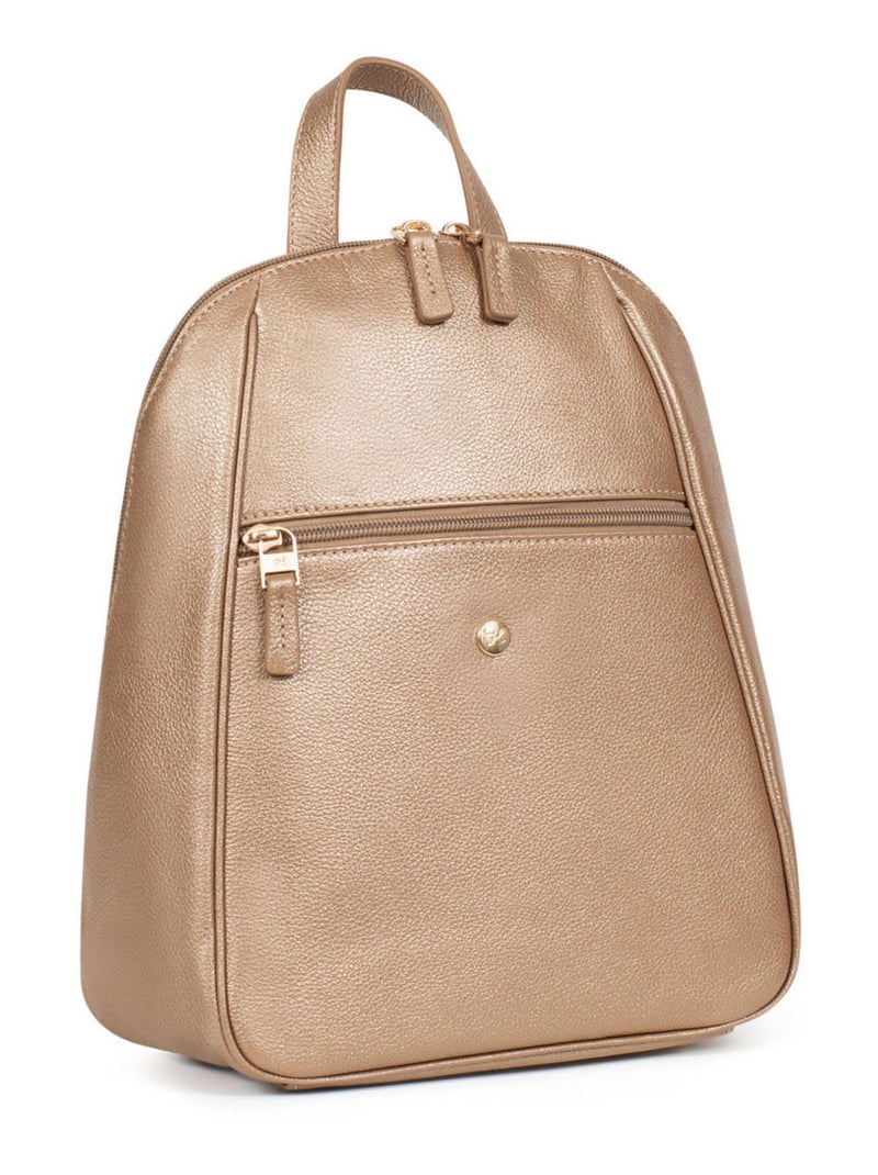 Sac à dos  cuir luna hexagona Doré/or - Kiabi