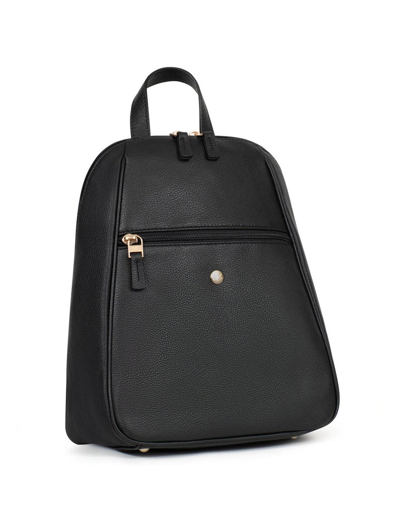 Sac à dos  cuir luna hexagona Noir - Kiabi