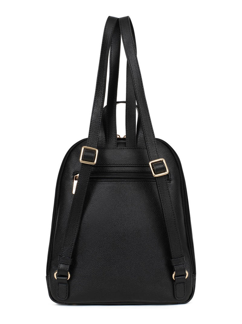 Sac à dos  cuir luna hexagona Noir - Kiabi