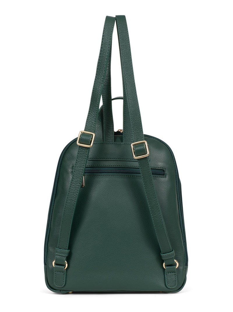 Sac à dos  cuir luna hexagona Vert sapin - Kiabi