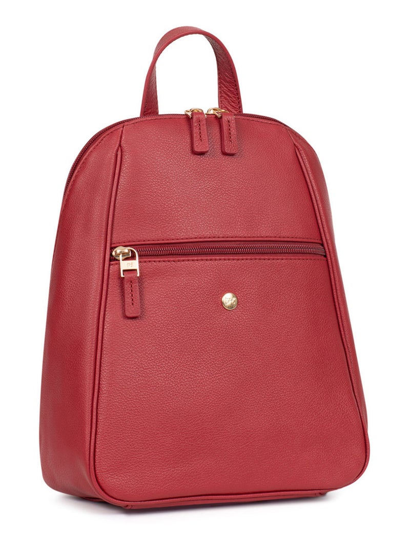 Sac à dos  Cuir LUNA Rouge foncé - Kiabi