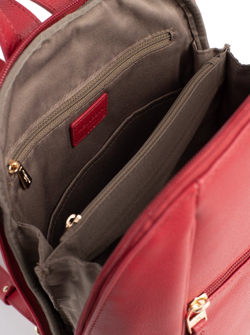 Sac à dos  Cuir LUNA Rouge foncé - Kiabi