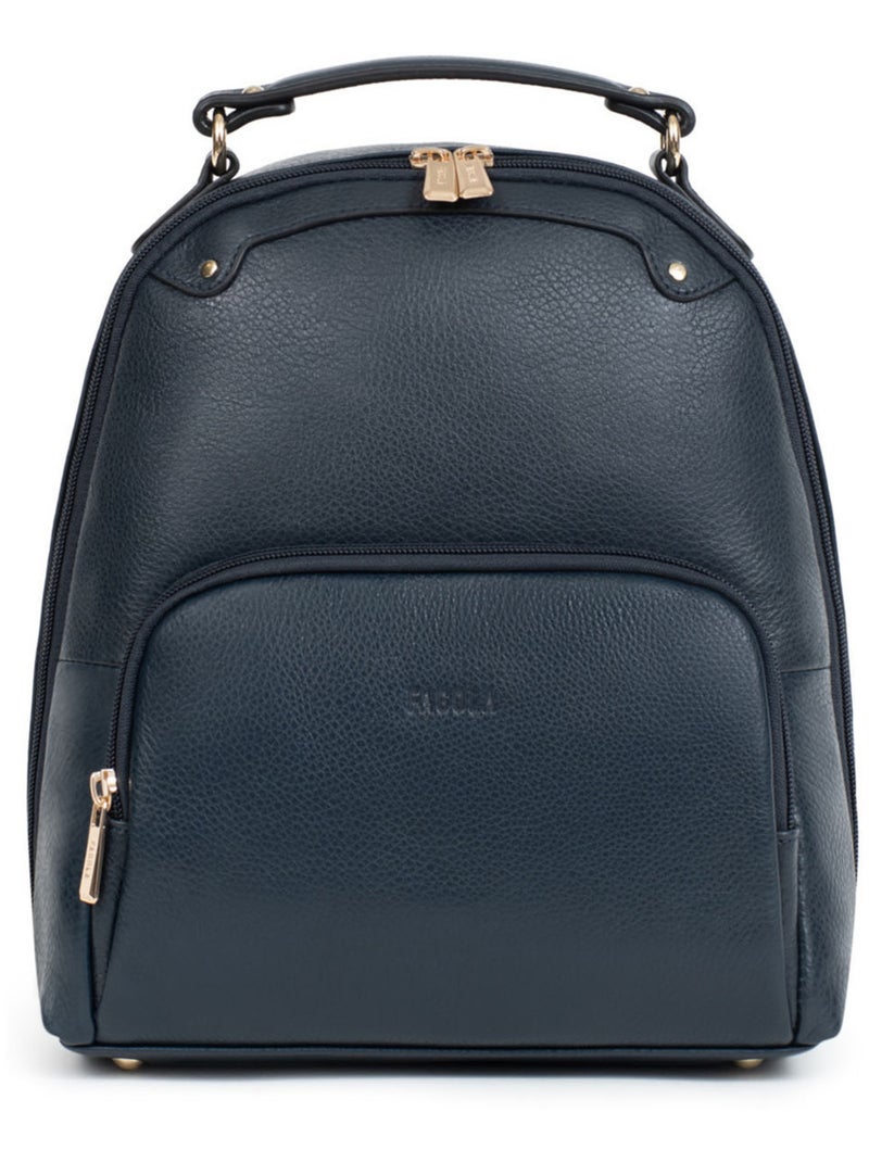 Sac à dos Cuir Preta Femme Bleu marine - Kiabi