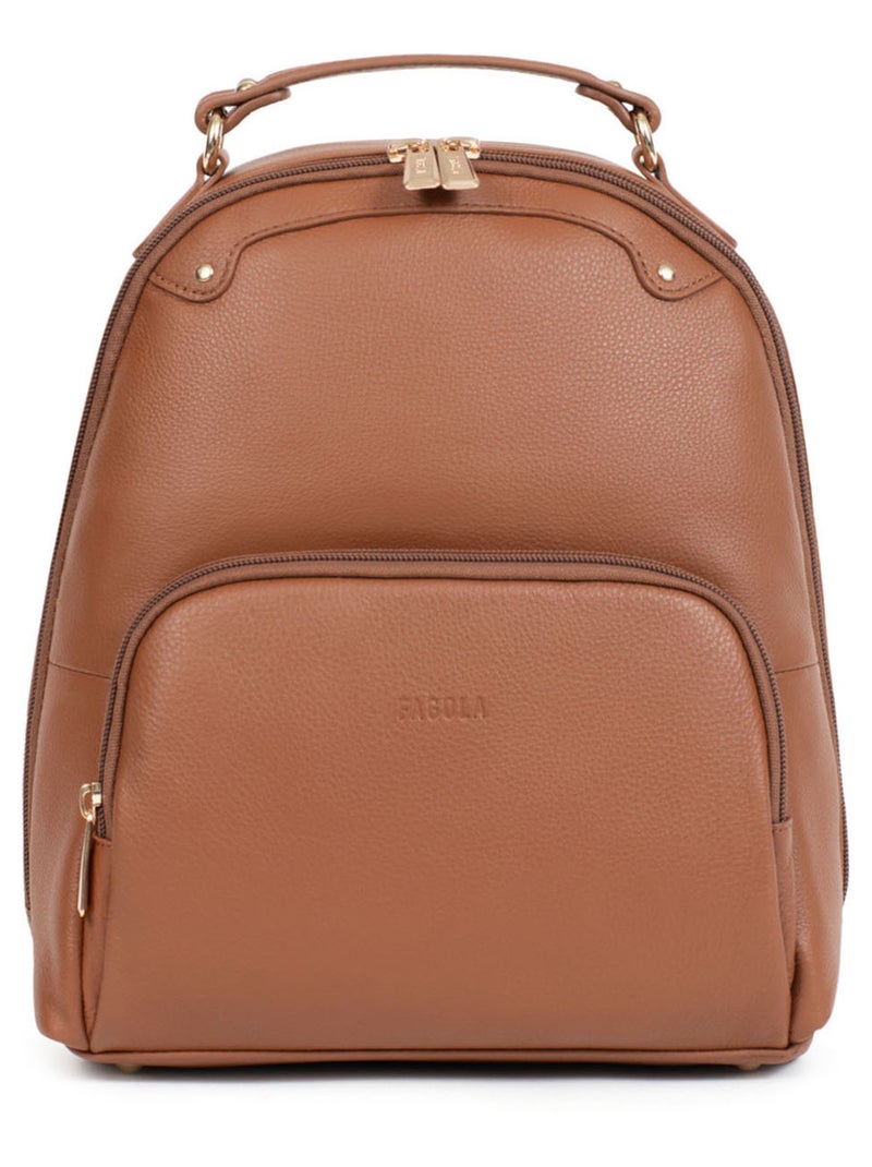 Sac à dos Cuir Preta Femme Cognac - Kiabi