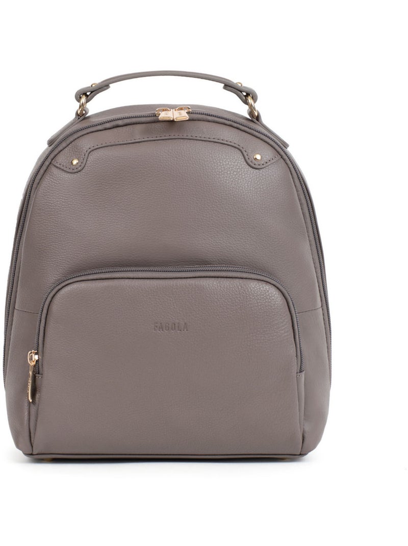 Sac à dos Cuir Preta Femme Taupe - Kiabi