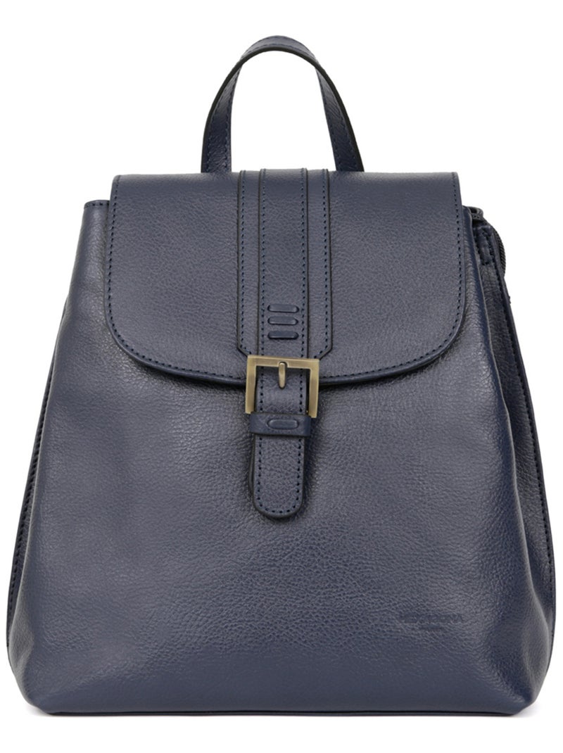 Sac à dos  Cuir RÉPUBLIQUE Bleu marine - Kiabi