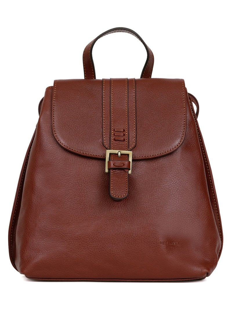 Sac à dos  Cuir RÉPUBLIQUE Marron - Kiabi