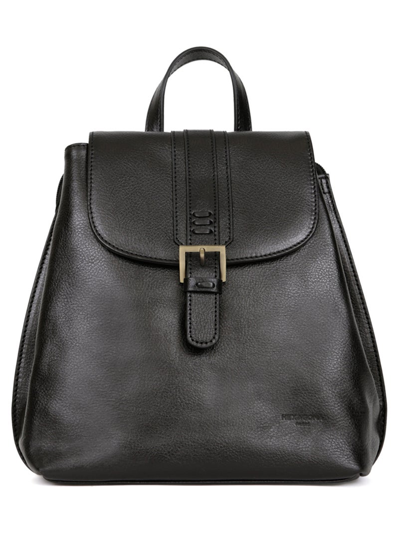 Sac à dos  Cuir RÉPUBLIQUE Noir - Kiabi