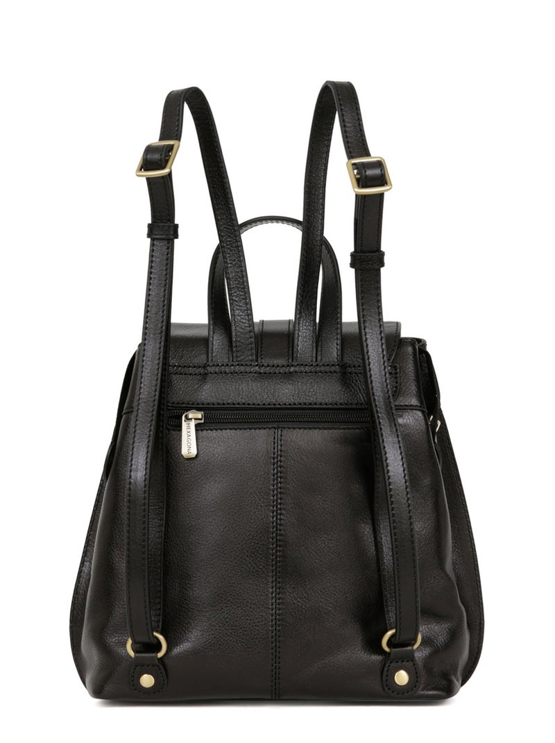 Sac à dos  Cuir RÉPUBLIQUE Noir - Kiabi