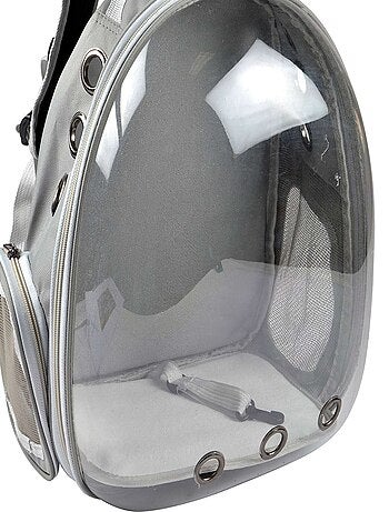 Sac à dos de transport avec bulle pour chat et chien