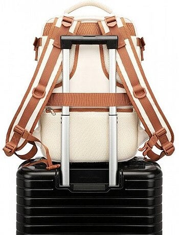 Sac à dos de voyage cabine 25 l étanche compartiment pc 42x30x20 cm - kono