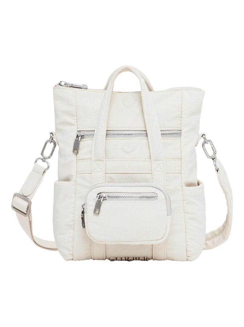 Sac A Dos Desigual Basic Voyager Micro Blanc - Kiabi