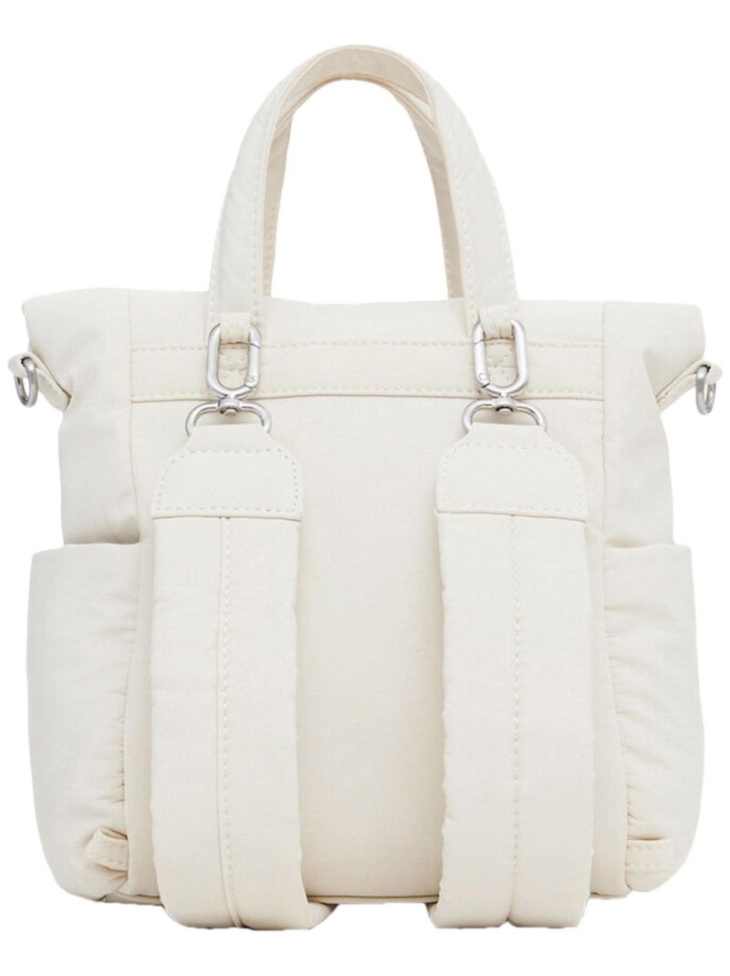 Sac A Dos Desigual Basic Voyager Micro Blanc - Kiabi
