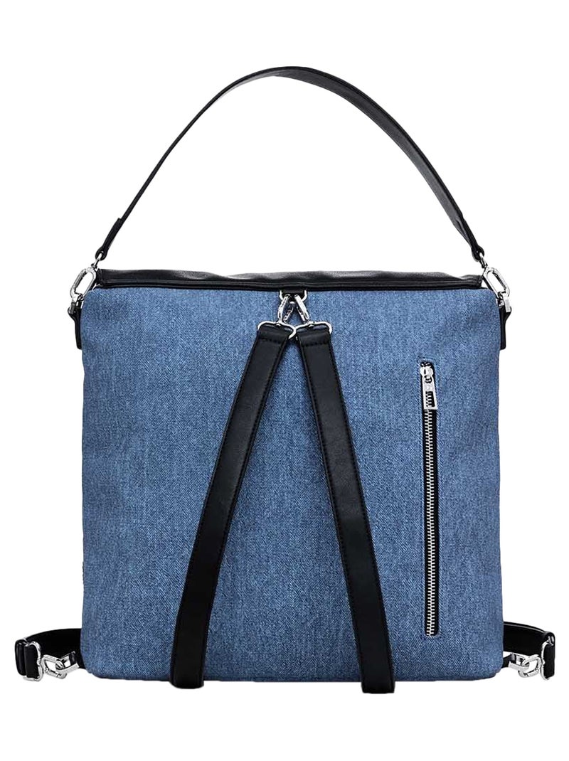 Sac A Dos Desigual Mickey Edge Jersey Bleu - Kiabi