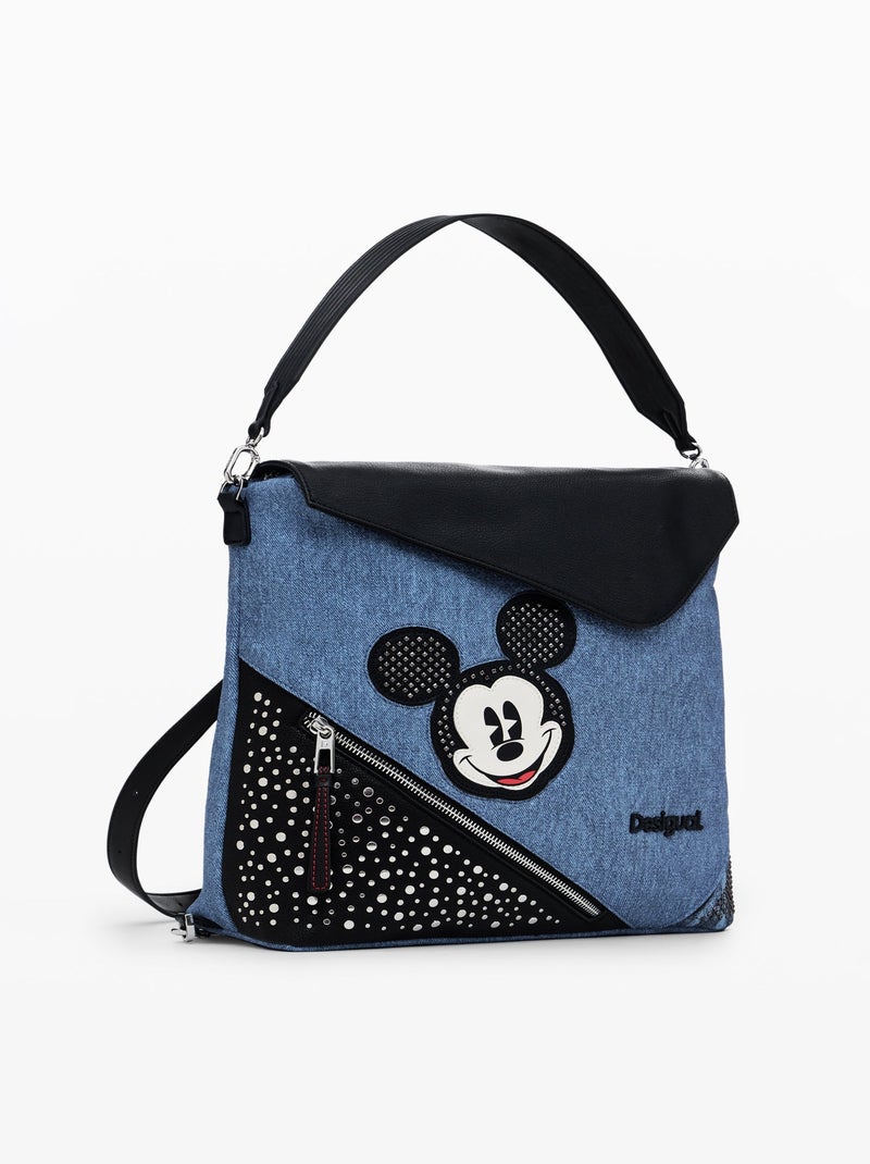 Sac A Dos Desigual Mickey Edge Jersey Bleu - Kiabi