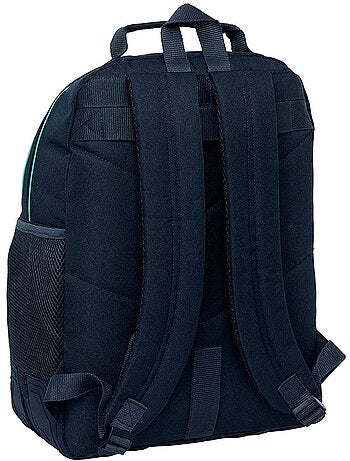 Sac à dos double Real Madrid polyester 2 compartiments 42 x 32 x 15 cm