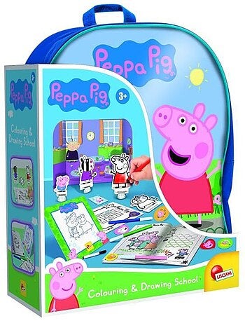 Sac à dos école de dessin peppa pig - lisciani