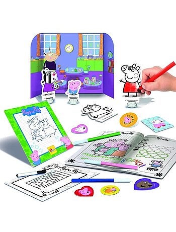 Sac à dos école de dessin peppa pig - lisciani