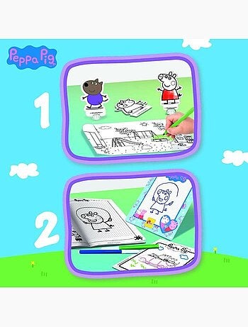 Sac à dos école de dessin peppa pig - lisciani