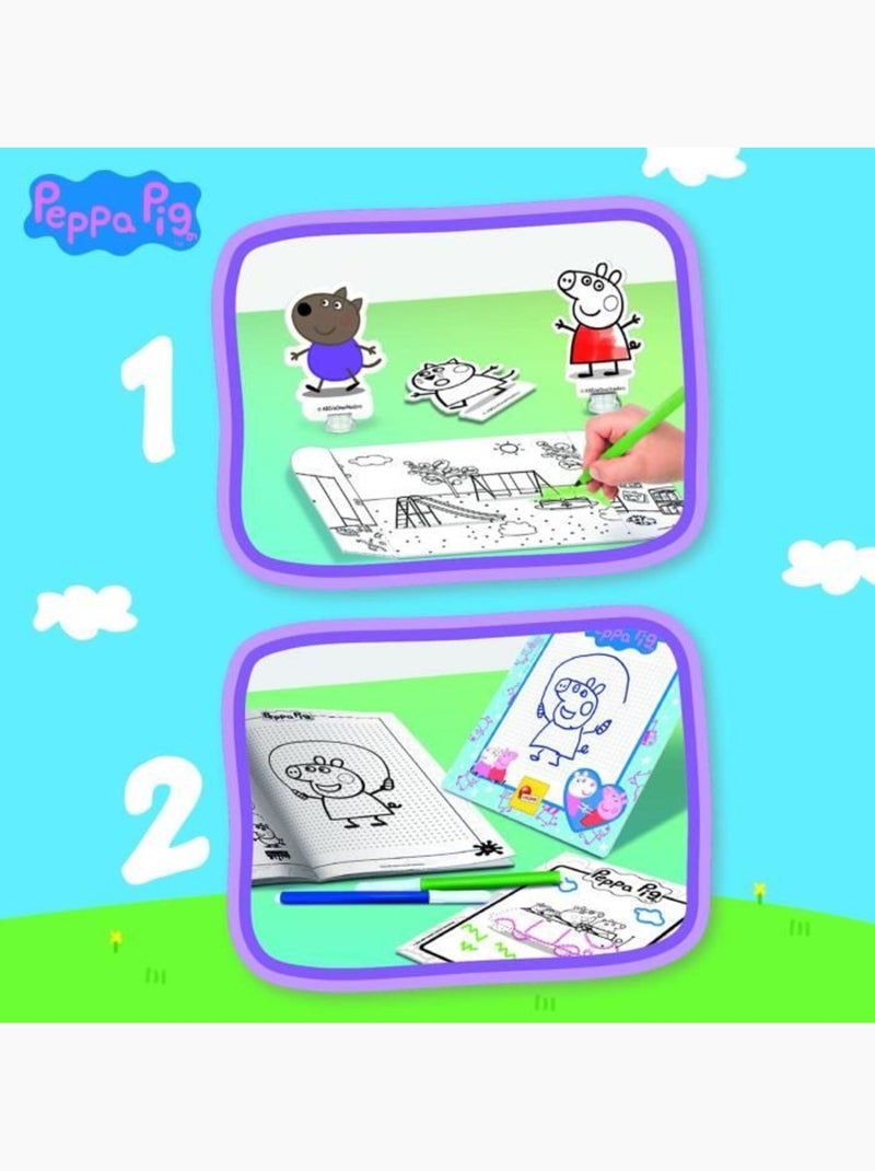 Sac à dos école de dessin peppa pig - lisciani N/A - Kiabi