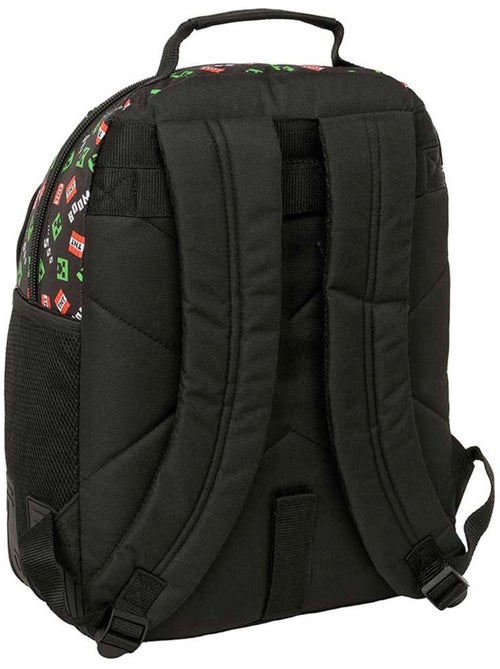 Sac à dos école Minecraft Creeper 2 compartiments zippés 42 x 32 x 15 - Kiabi Sac à dos école Minecraft Creeper 2 compartiments zippés 42 x 32 x 15 - Kiabi