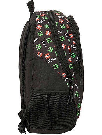 Sac à dos école Minecraft Creeper TNT 44 cm polyester 23 L SAFTA
