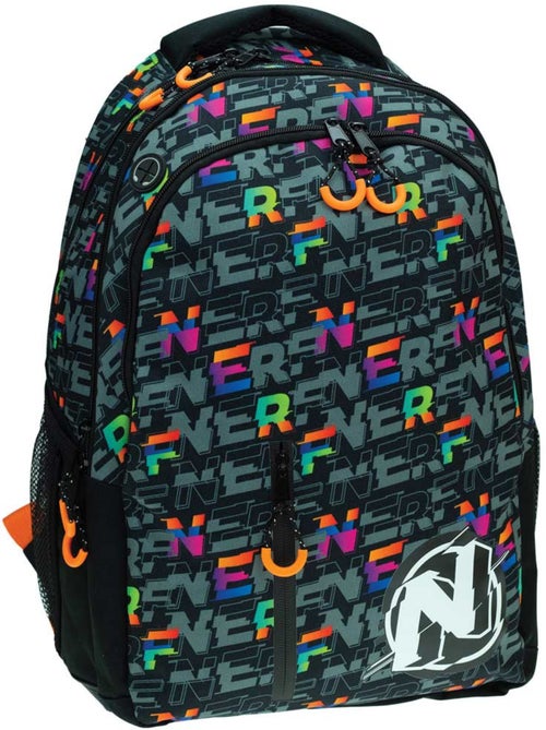 Sac à dos école NERF 46 cm – 2 compartiments zippés – Orange NERF - Kiabi Sac à dos école NERF 46 cm – 2 compartiments zippés – Orange NERF - Kiabi